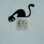 Decorative Sticker stop kontak kucing 